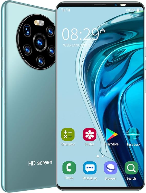 LANDVO mate40 Pro Unlocked Smartphone, 5.45in 514MB+4GB HD Screen Phone Dual Card Dual Standby Smart Phone 128GB of Expandable Storage Android Cell Phone Smart Mobile Phone(Green)
