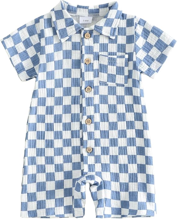 Baby Boy Halloween Outfit Stripes Pumpkin/Ghost Jumpsuit Romper | Newborn Baby Boy Halloween Clothes Short Sleeve Striped Romper Halloween Button Down Jumpsuit Overalls Infant Fall Outfits