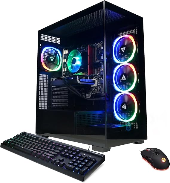 CyberpowerPC Gamer Supreme Liquid Cooled Gaming Desktop Computer, AMD Ryzen 7 9800X3D 4.7GHz, 32GB RAM, 2TB SSD, NVIDIA GeForce RTX 5070 Ti 16GB, Windows 11 Home, Black