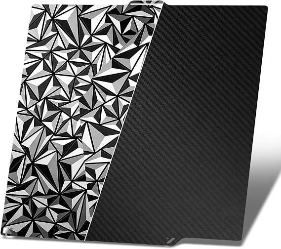 Centauri Carbon PET PEO Build Plate for Elegoo Centauri 260x271mm, 3D Printer Double Sided Textured and Smooth Platform Surface Sheet Platform Flexible Removable Heated Bed 3D Printing Platform Mat