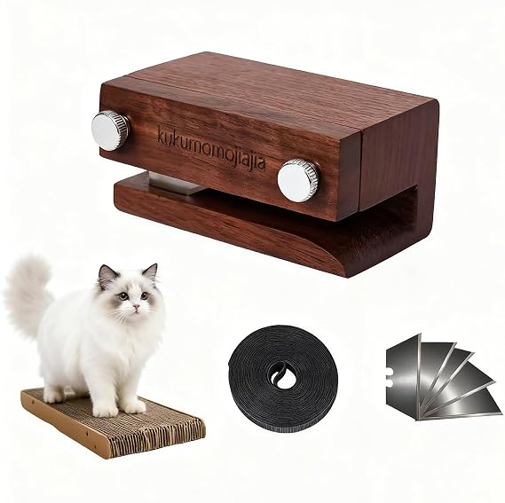 Cardboard Cutter for Cat Scratchers,Wooden cat Cardboard Cutter,Box Cutter for cat Scratcher,DIY Cat Scratchers Strip Tool,Best Bet for a Homemade cat Scratcher