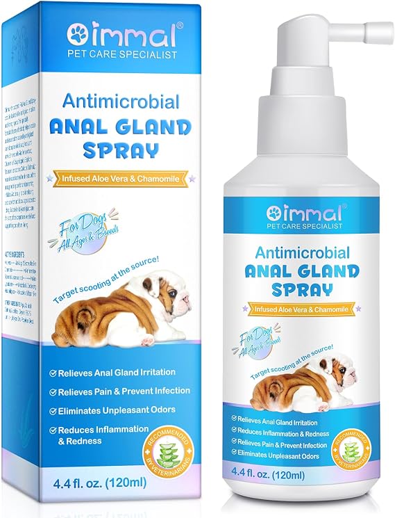 Gland Spray for Dogs Antimicrobial Relieves Gland Irritation Stops Itching Eliminates Odour Prevents Infections for Dogs of All Ages and Breeds (1 Piece Puppy)