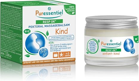 Puressentiel Baume Respiratoire Enfant aux 4 huiles essentielles 60ml