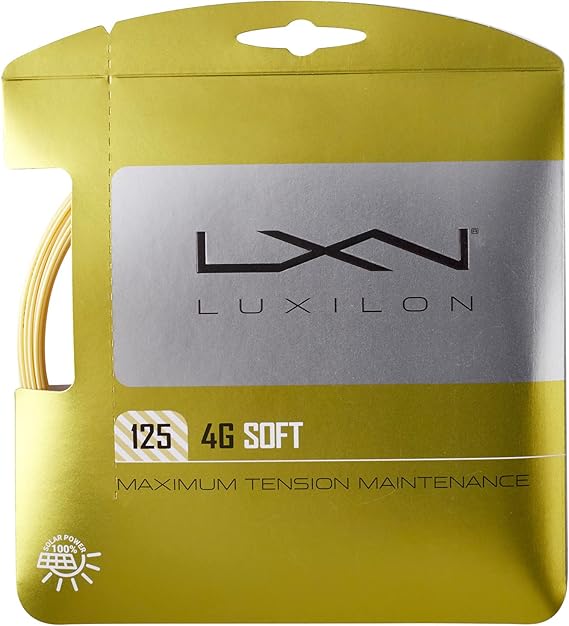 Luxilon 4G Soft 125 Tennis String - Set, Gold