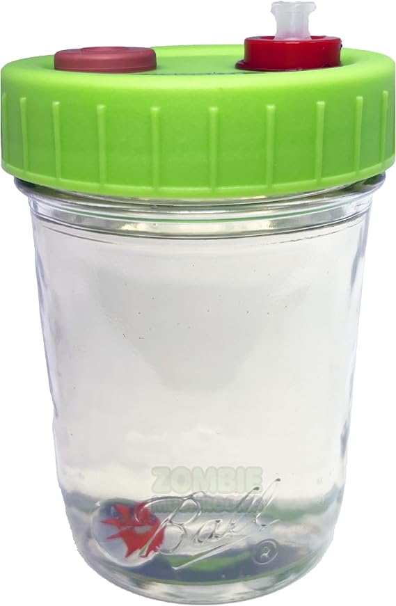 | Mushroom Liquid Culture Jar | With Injection Port | With Filter Port | Add Your Own Culture (1, 150ML)