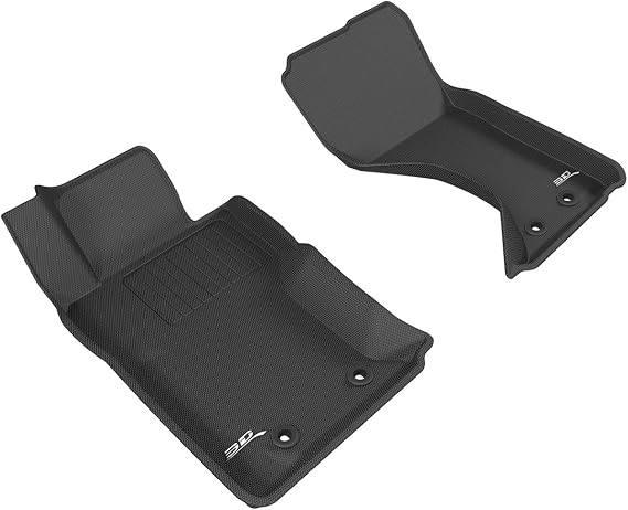 3D MAXpider L1MZ05511509 Custom Fit Kagu Rubber Front Row All-Weather Floor Mat for Select MX-5 Models, Black