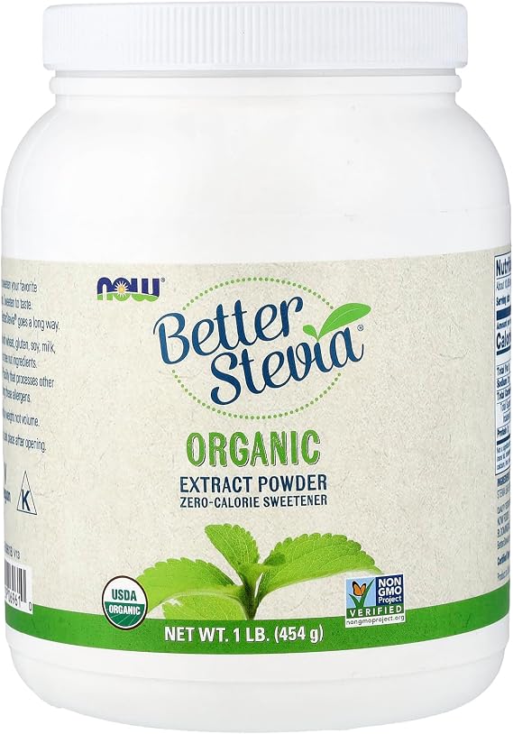 International Direct Delivery Now Foods - Good Stevia 0 Calorie Sweetener Certified Organic Extract Powder - 1 lb