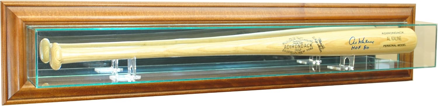 MLB Wall Mounted Bat Glass Display Case