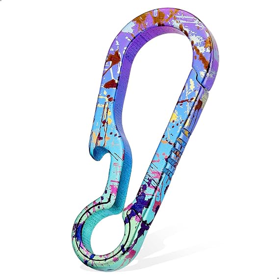 PJYTAC Titanium Carabiner Keychain Clip for Keys, 2/2.6 Inch Small