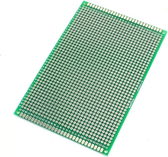 2PCS (8 x 12cm) PCB Board Universal Double Sided Prototyping Breadboard Panel Circuit Board for DIY Soldering