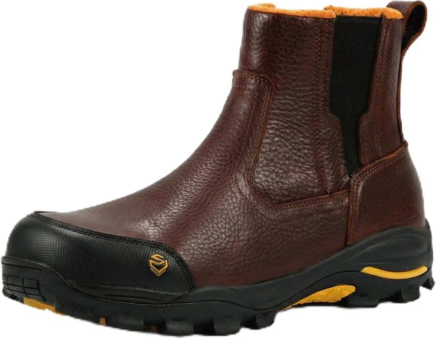 SUREWAY Men's 6 Inch Slip On Work Boots