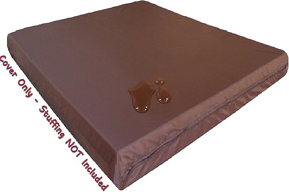 Dogbed4less 1 Pack Internal Duvet Case Waterproof Zipper Dog Bed Cover for Extra Large 47"x29"X4" Memory Foam Pad Pet Bed - 51"X33" Flat