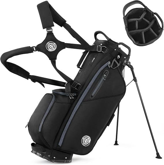 Lightweight 7 Way Golf Stand Bag for Men Women, Upgrade Base