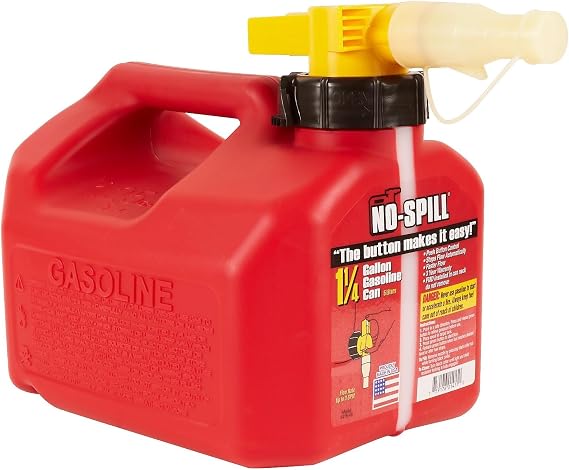 No Spill 1415 1.25 Gallon Gasoline Gas Can