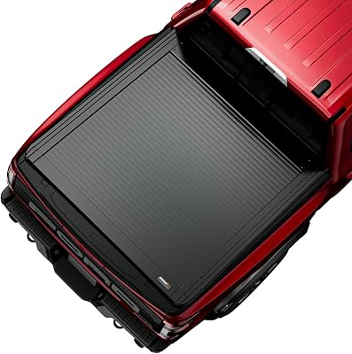 ONINE Low Profile Pull-Lock-Go Retractable Hard Tonneau Cover Custom fit 2022-2025 Ford F150 Lightning 5.5ft Bed 66, Dual T-Slot Design Compatible for Roof Racks and Crossbars