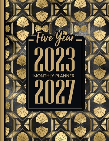 2023-2027 Monthly Planner: 5 Year Planner Calendar 2023-2027 | Large Five Year Monthly Planner Calendar, Jan 2023 - Dec 2027 | Monthly Planner ... Quotes | Cover Gold Perfect Size 8,5x11