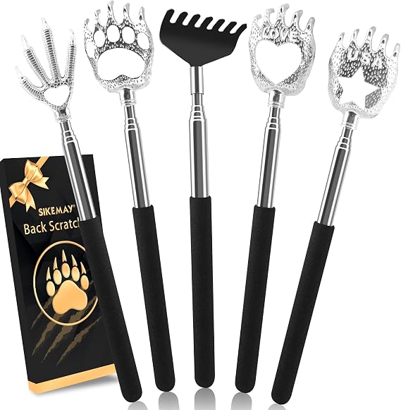 SIKEMAY 5 Pack Back Scratcher, Stocking Stuffers for Men Women Adults Teens