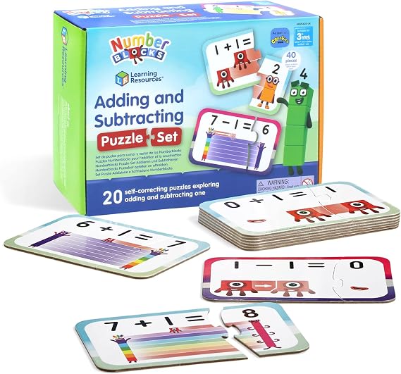 Learning Resources Numberblocks Adding and Subtracting Puzzle Set Ages 3+