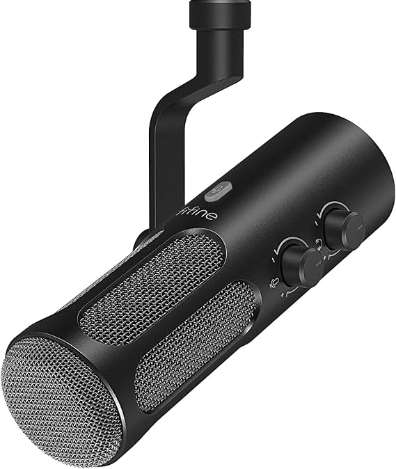 FIFINE AmpliTank Tank3 XLR/USB Podcast Dynamic Microphone for Streaming