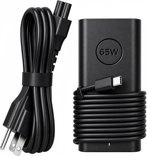 65W USB C Power Adapter Compatible with Dell Laptops