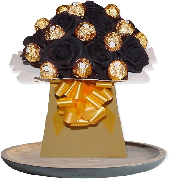 Chocolate Hamper Gift Box Bouquet Birthday Anniversary Wedding Blue Black Red Green Purple Pink White Caramel Fudge Orange Milk Dark Hazlenut Nuts