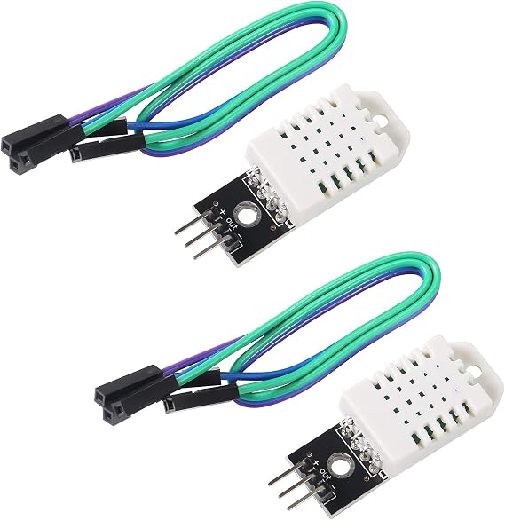 DORHEA 2PCS DHT22 AM2302 Digital Temperature and Humidity Sensor Module Temperature Humidity Monitor Sensor 3Pins Module with Cable