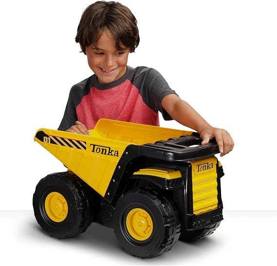 Tonka Toughest Mighty Dump Truck, Yellow, (L x W x H) 12.00 x 19.00 x 10.75 Inches