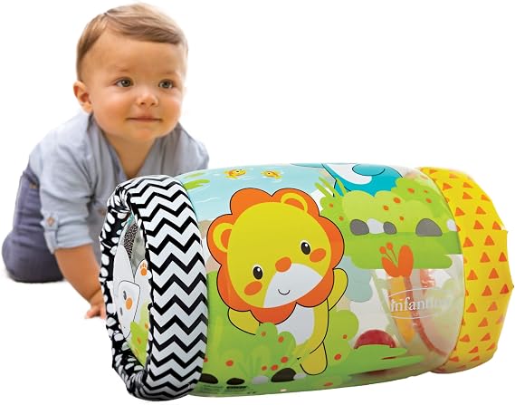 Infantino Jungle Peek & Roll Activity Toy Crawling Fun, 6+ Months