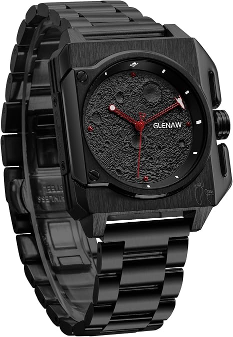 Automatic Square Watches for Men Self Winding Mechanical Stainless Analog Wrist Watch 3ATM Waterproof