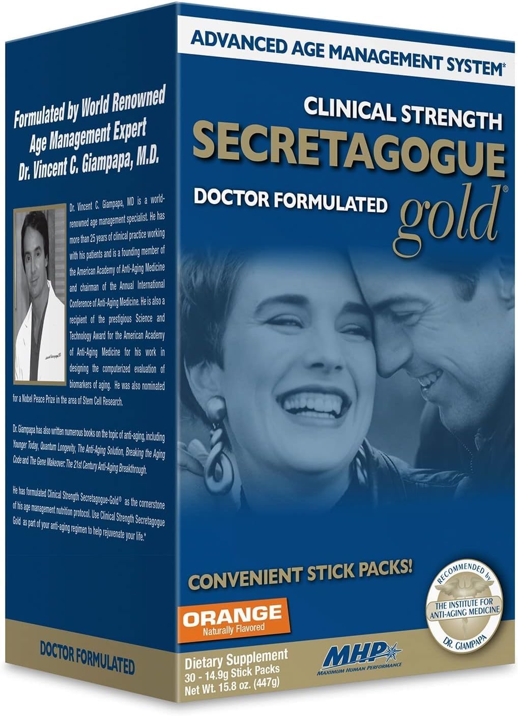 MHP Secretagogue Clinical Strength-Gold, Orange, 30 Count