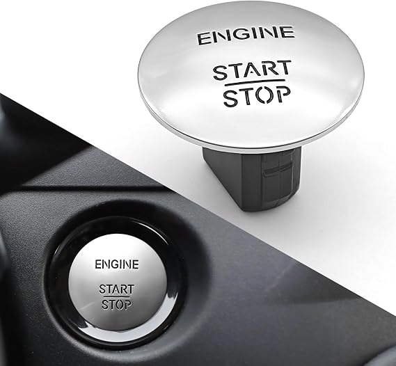 Engine Start Stop Button Switch, Automotive Replacement Push Button Switches, Start Stop Push lgnition Keyless, Car Accessories for CL550 CLS350 E350 GL350, Replace OEM#2215450714 A2215450514