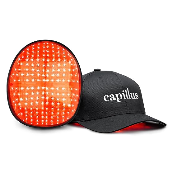 Capillus Plus Laser Therapy Cap for Hair Regrowth, Red Light Hair Therapy with 202 Medical Grade Red Light Lasers for Laser Hair Growth, Red Light Hair Growth Hat At Home