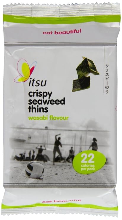 Itsu Wasabi Crispy Seaweed Thins 5g (Pack of 18)