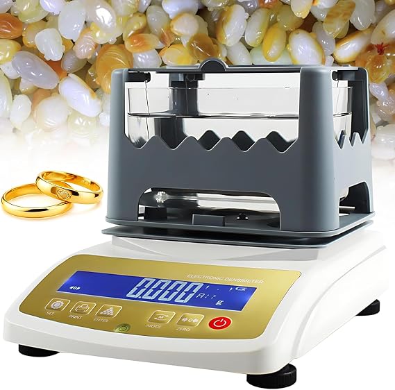 Digital Electronic Gold Purity Tester Machine and Precious Metal Analyzer Density Meter | for Gold, Platinum | K Value Detection and Purity Content Analysis for Jewelry/Pawn Shop/Refinery
