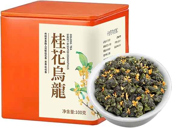 HQZMCTE Premium Oolong Tea Rich in Osmanthus Flavor 100g Good for Health in Autumn and Winter