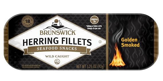 Brunswick Golden Smoked Herring Fillets, 3.25 oz