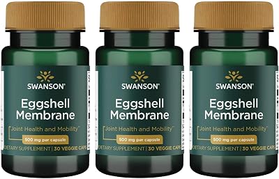 Swanson Eggshell Membrane 500 mg 30 Veg Caps 3 Pack