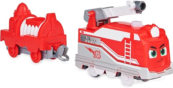 Mighty Express, Rescue Red Motorized Toy Train with Working Tool and Cargo Car Kids Toys for Ages 3 and up, Multicolor