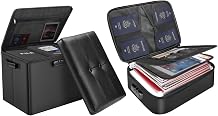 DocSafe Fireproof Document Bag+Storage Ottoman with Lock