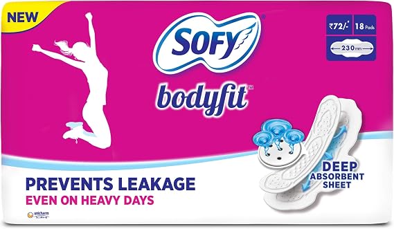 Sofy Body Fit Regular Pads - 18 Count