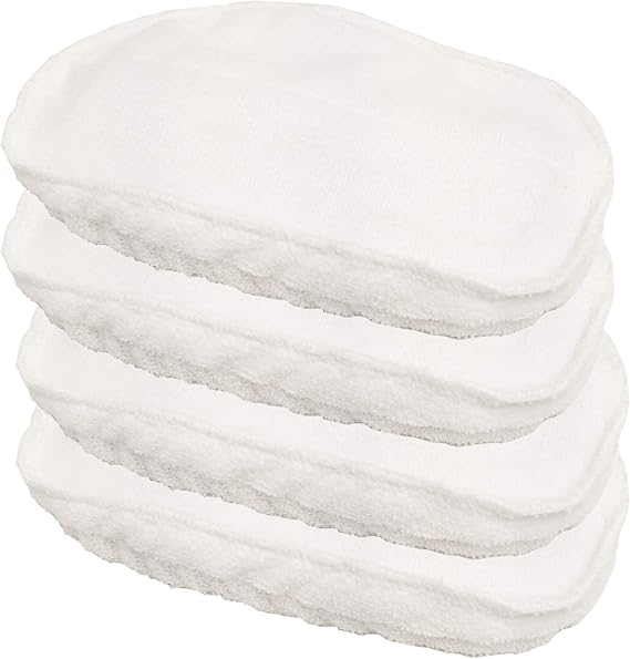 Clean Co. Steam Pocket Mop Pads Bissell Steam Mop Compatible x4