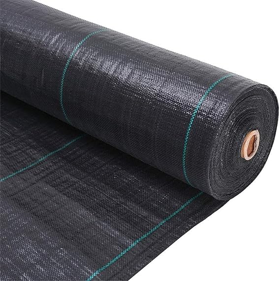 GARFANS Garden Weed Barrier Landscape Fabric 3ft x 250ft 5oz Premium Heavy Duty Weed Barrier High Permeability Woven Weed Gardening Ground Cover Weed Cloth for Greenhouse Flower Bed,Black