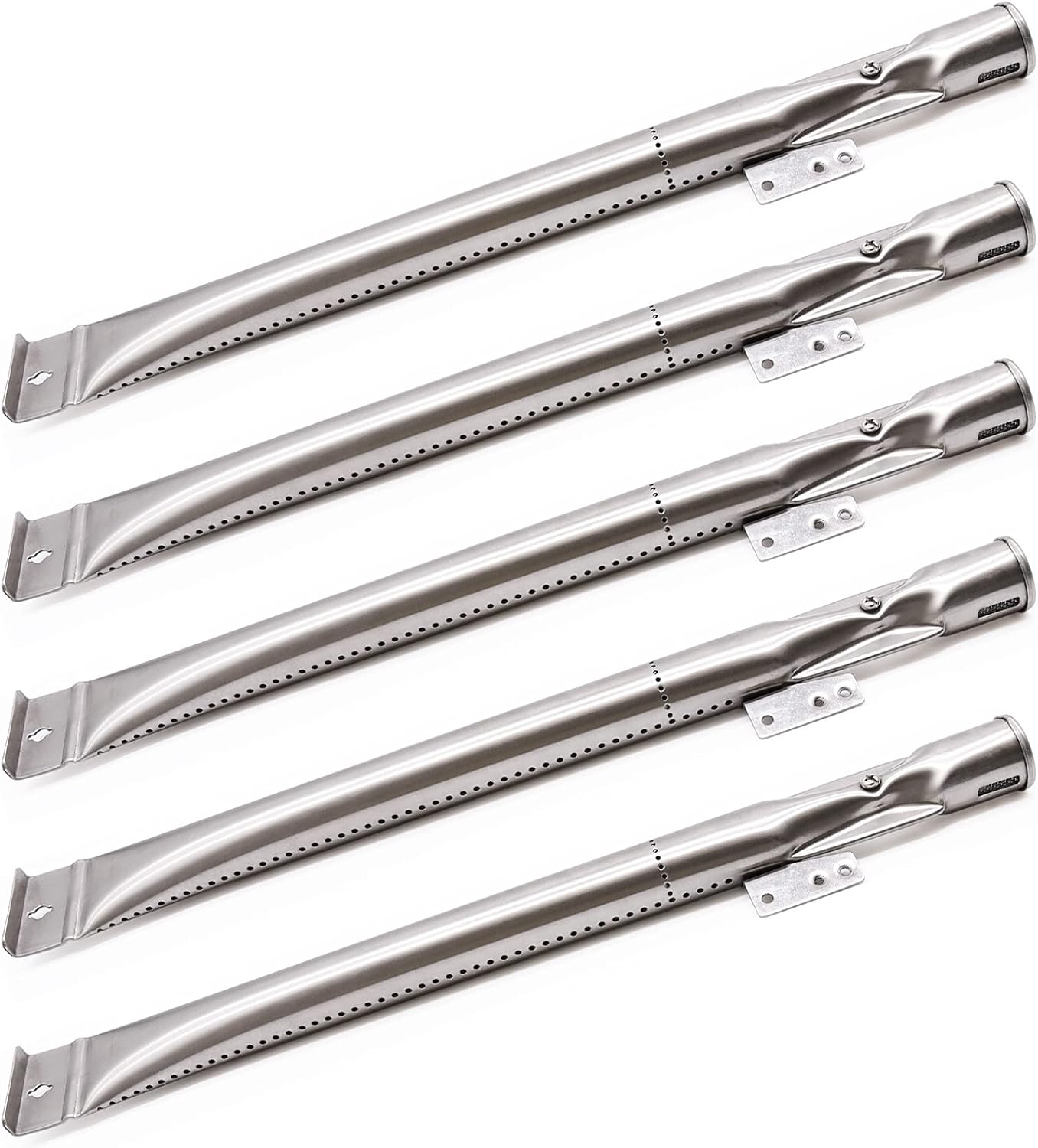 BBQ-Element Stainless Steel Grill Burner Tubes Replacement for Nexgrill 720-0830H, 720-0783E, 720-0864, Gas Grill Pipe Burners for Kenmore, Kitchen Aid, Nexgrill 720-0830A Gas Grill.(4 Pack)