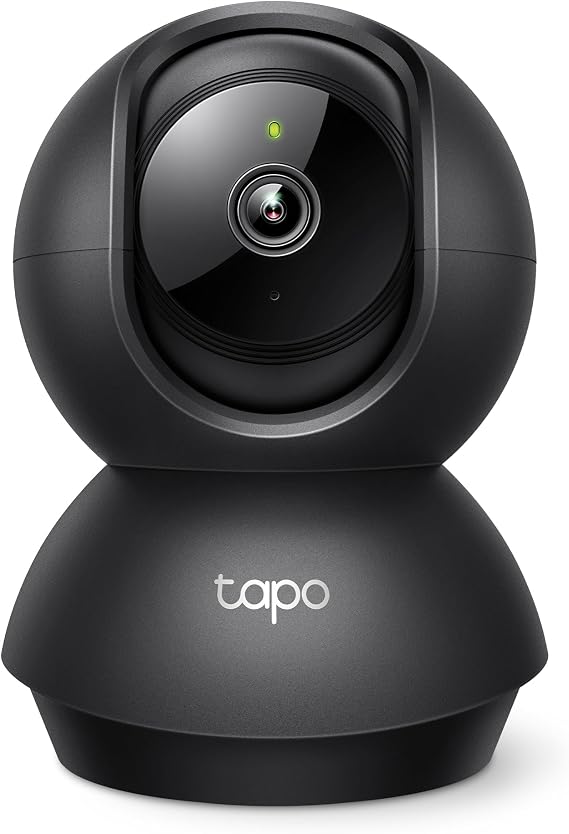 Tapo TP-Link 2K Pan/Tilt Indoor Security Camera for Baby Monitor, Pet Camera, Motion Detection & Tracking, 2-Way Audio, Cloud & SD Card Storage, Works w/Alexa & Google Home, Black, C211