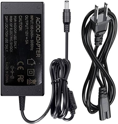 for Roland devicescompatiblewith PSB-5U, FP-10, RD-88, TD-07 Kits, SPD-SX Pro, Jupiter XM, and Fantom-060708, Digital Piano Keyboard12VDC Adapter Power Supply Cord Mains PSU