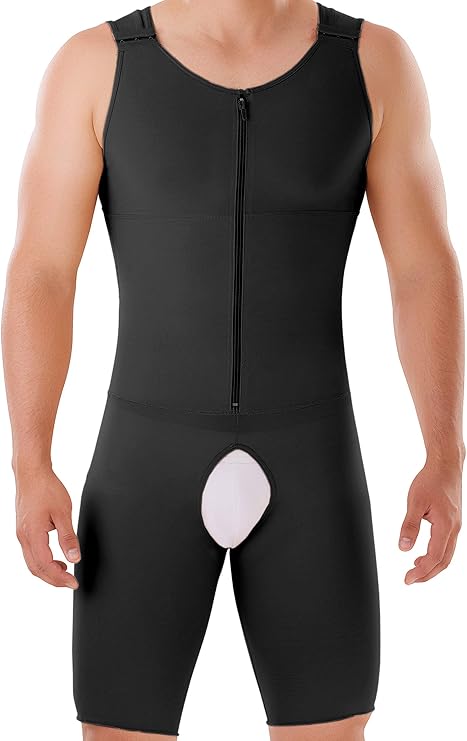 FAJAMIA 064 Fajas para Hombres - Mens Shapewear Colombian Girdle - High Compression Fajas Colombianas para Hombre with Zipper