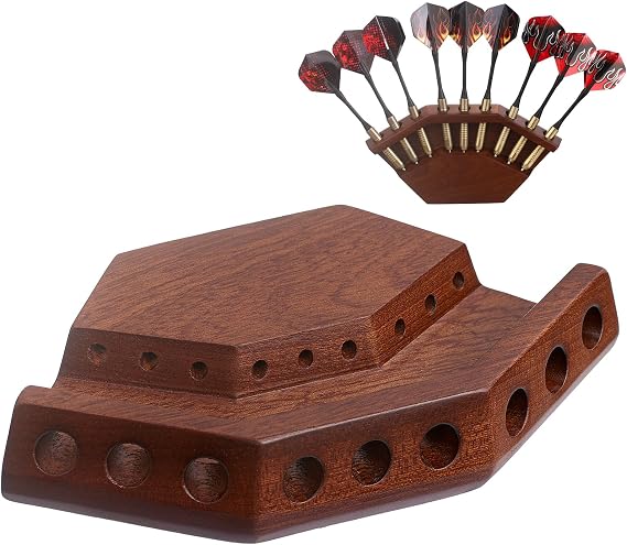 2 in 1 Dart Holder and Wall Dart Holder Made of Wood, Dart Holder, High-Quality Dart Holder, Presentation Display Darts Rack, Dart Holder, Premium Dart Accessories