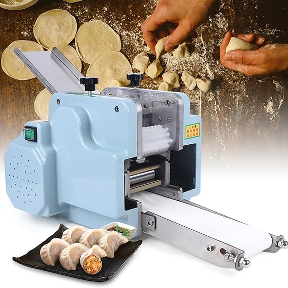 Fully Automatic Dumpling Wrapper Machine, Home Dumpling Making Machine, Working Efficiency: About 60 Pieces/Minute, for Commercial Spring Rolls/Dumplings/Ravioli/momo