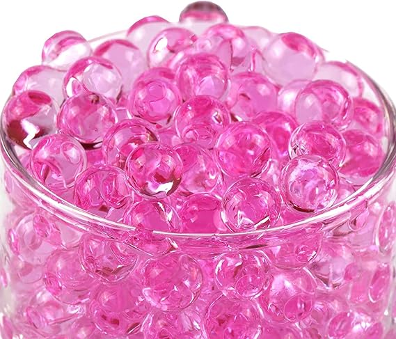 Water Beads for Vases 6,000 Plus - 50 g Water Gel Jelly Balls (Pink)