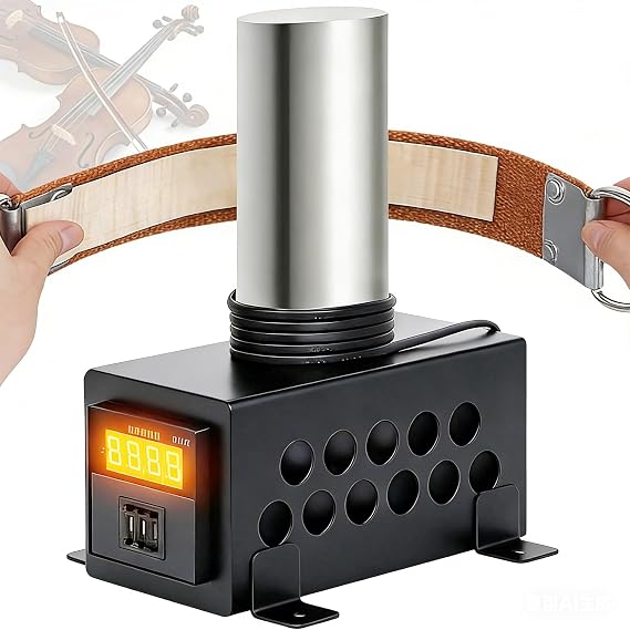 Guitar Side Rib Bending Iron, Violin & Violas Side Rib Bending Tool, 0-536F/280C Adjustable Temperature with Overheating Stop & Temper Display - Bend Wood Iron Guitar Making Tool Luthier Tools-Grey